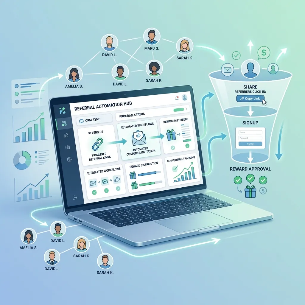 How does automated referral management work