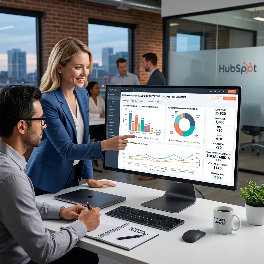 HubSpot referral source reporting what to measure