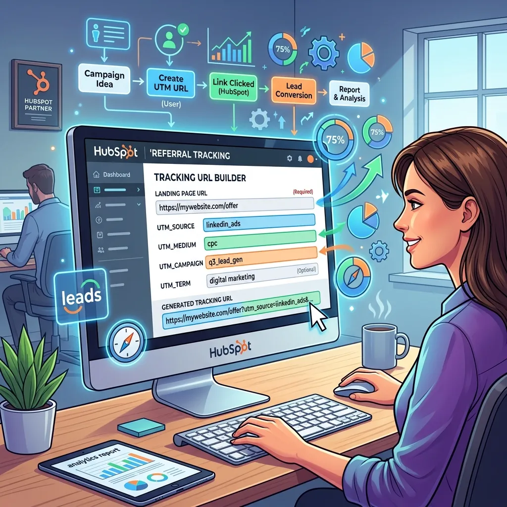 Setting up UTM parameters for HubSpot lead referral tracking