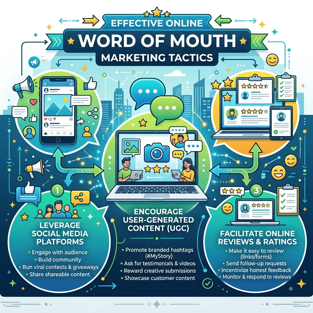 What are the most effective online word of mouth marketing tactics