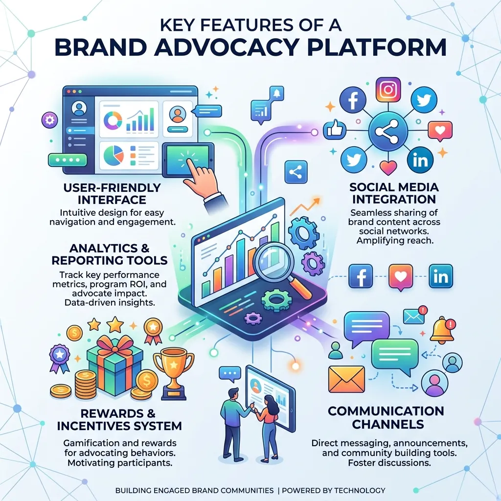 What features should a brand advocacy platform include