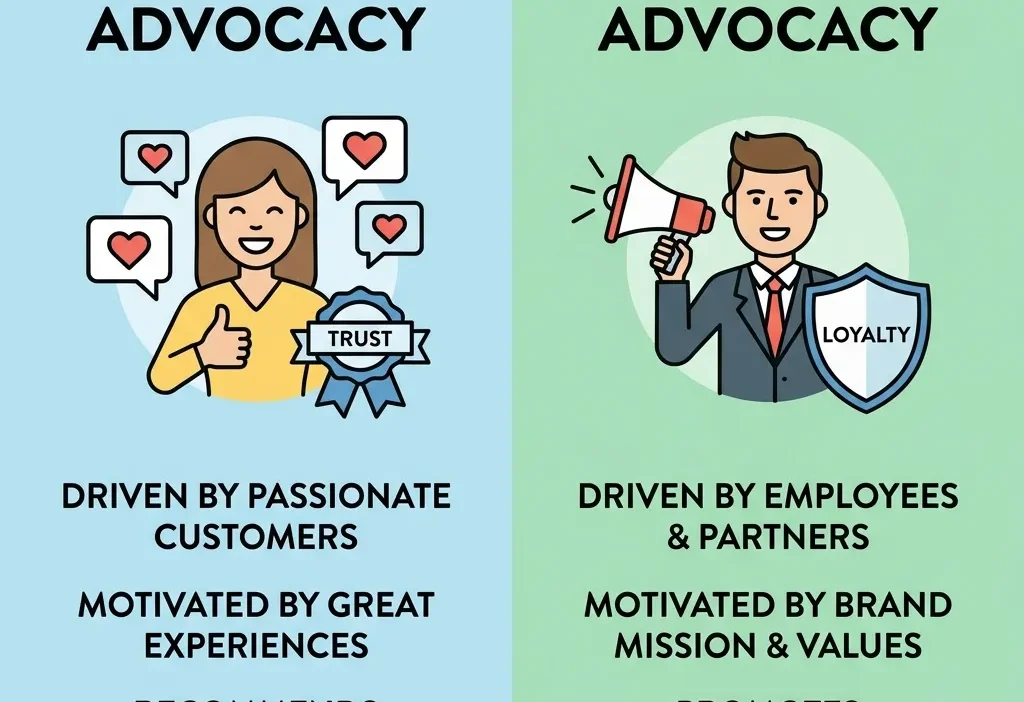 Customer Advocacy vs Brand Advocacy