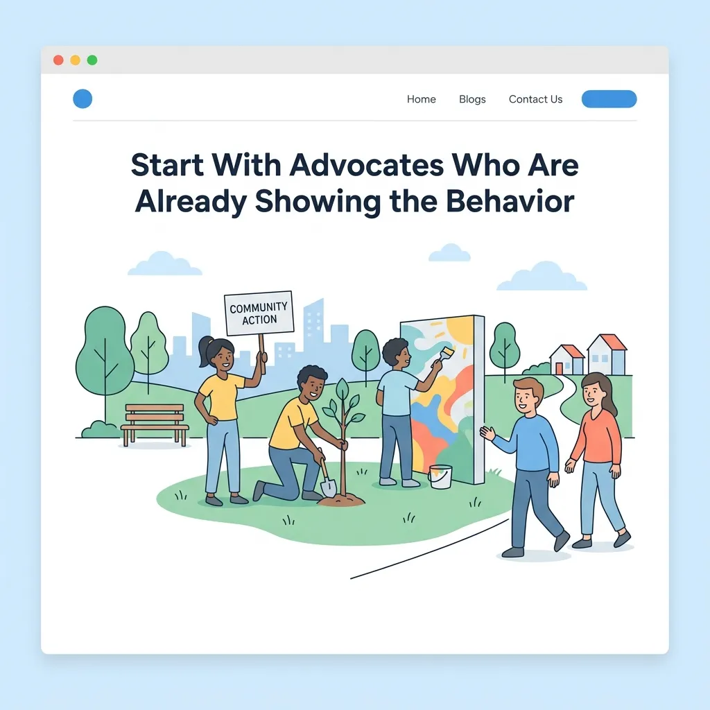 Advocates Who Are Already Showing the Behavior